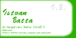 istvan batta business card